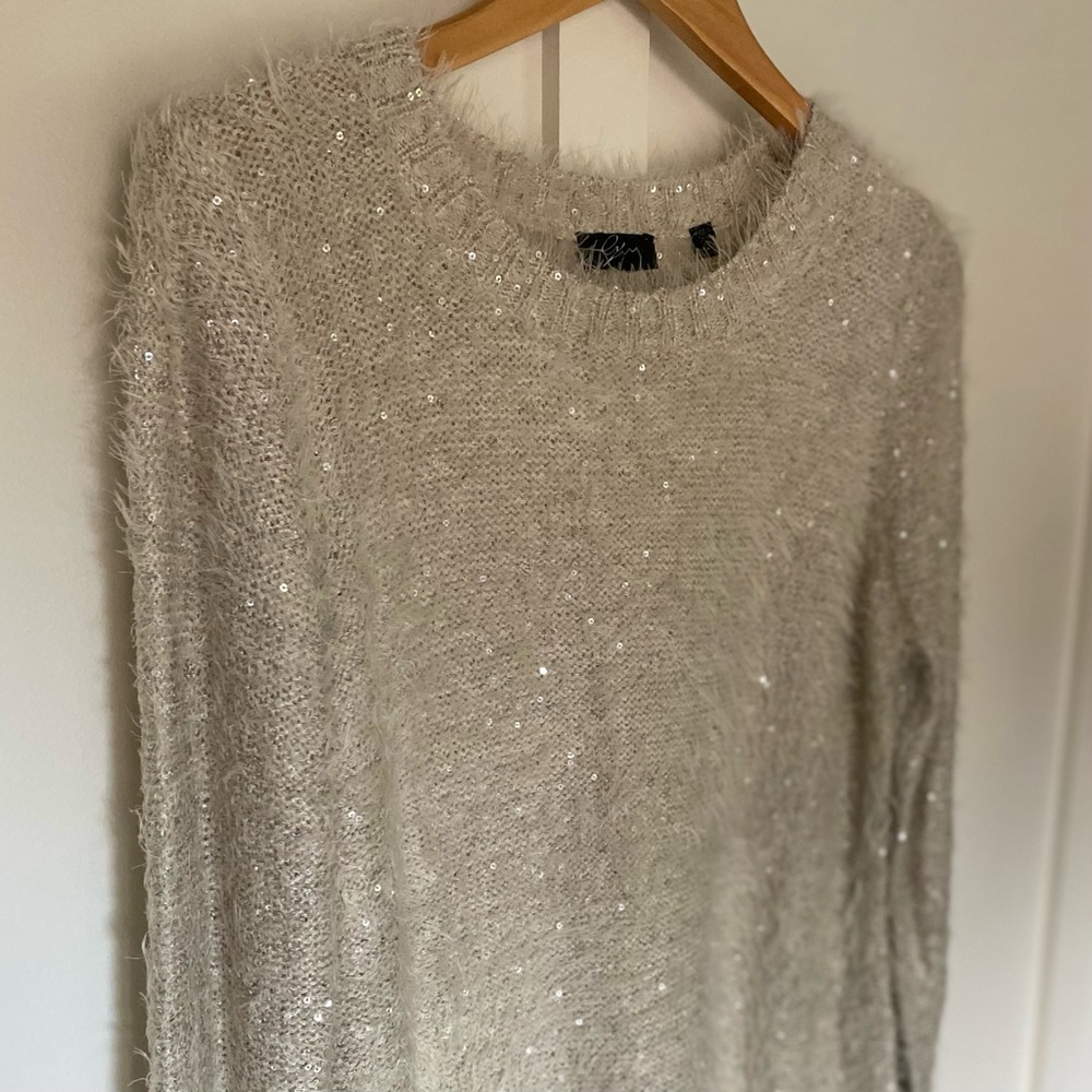Boutique Fuzzy & Sequin Sweater - Picture 10 of 16